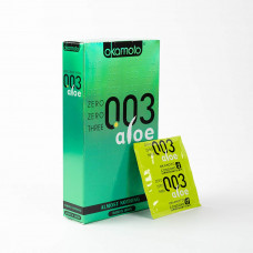 Okamoto 003 Aloe Condoms (Pack of 10)