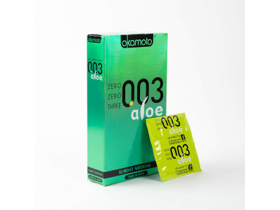 Okamoto 003 Aloe Condoms (Pack of 10)