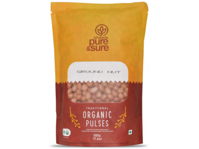 Pure and Sure Organic Ground Nut 500 gm  