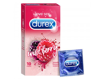 Durex Wild Berry Condoms (Pack of 10)