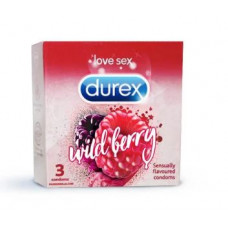 Durex Wild Berry Condoms (Pack of 3)