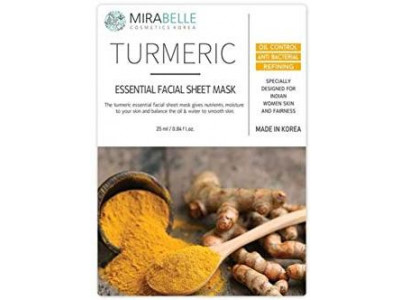 Mirabelle Turmeric Facial Sheet Face Mask 25 ml  