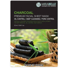 Mirabelle Charcoal Facial Sheet Face Mask 25 ml  