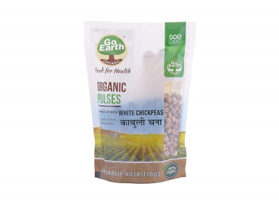 Go Earth Organic Chick Peas (Kabuli Chana) 500 gm  