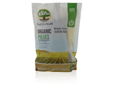 Go Earth Organic Black Chick Peas 500 gm  