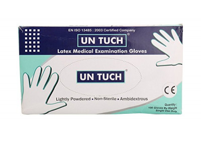 Un Tuch Latex Medical Examination Gloves 100 Nos  