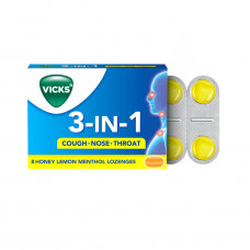 Vicks 3 In 1 1 Nos Lozenges