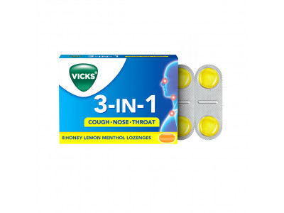 Vicks 3 In 1 1 Nos Lozenges