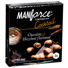 Manforce Cocktail Chocolate &Amp; Hazelnut Condoms (Pack of 3)