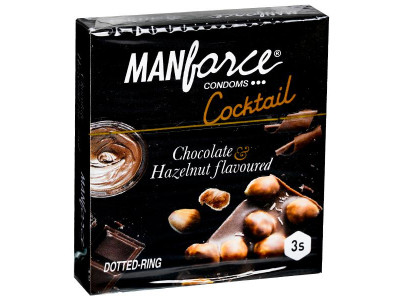 Manforce Cocktail Chocolate andAmp; Hazelnut Condoms (Pack of 3)