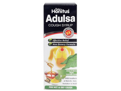 Dabur Honitus Adulsa Cough Drops Syrup 100 ml