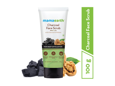 Mama Earth Charcoal Face Scrub 100 gm