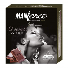 Manforce Chocolate Flavoured Condoms (Pack of 3)