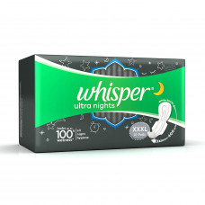 Whisper Ultra Night XXXL With Wings Sanitary Pads (Pack of 10)