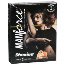 Manforce Stamina Orange Extra Dotted Condoms (Pack of 3)
