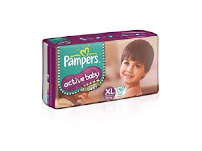Pampers Active Baby XL Diapers (Pack of 56)