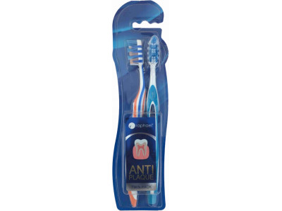 Raphael Anti Plaque Toothbrush (Pack of 2) 1 No