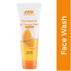 Nykaa Naturals Sandalwood And Orange Peel De-Tan Face Wash 100 Ml