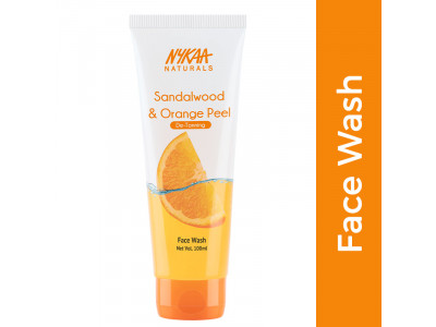 Nykaa Naturals Sandalwood And Orange Peel De-Tan Face Wash 100 Ml