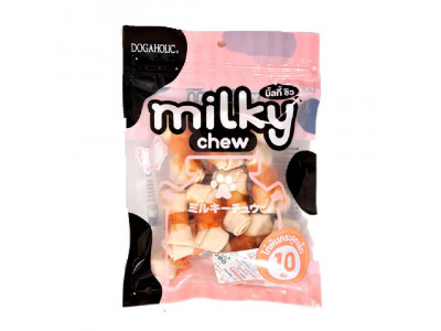 Dogaholic Milky Chew Chicken Bone Style 10 Pcs