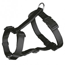 Trixie Classic H-Harness Nylon 75-100 Cm/25 Mm L-Xl Black