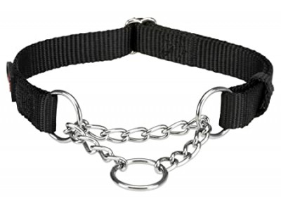 Trixie Stop-The-Pull Collar 35-50 Cm M-L Jet Black 1 No 
