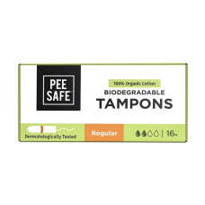 Pee Safe Organic Cotton Tampon (Regular) 1 No