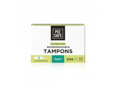 Pee Safe Organic Cotton Tampon (Super) 1 No Pee Safe Organic Cotton Tampon (Super) 1 No