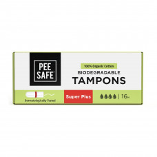 Pee Safe Organic Cotton Tampon (Super Plus) 1 No