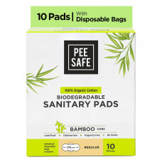 Pee Safe Biodegradable Sanitary Regular (Pack Of 10) Pads 1 No