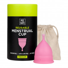 Pee Safe Menstrual Cup For Women Medium Size 1 No Pee Safe Menstrual Cup For Women Medium Size 1 No