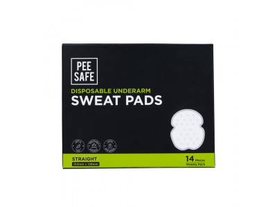 Pee Safe Disposable Underarm Sweat Pads (Straight) Pack Of 14 Pee Safe Disposable Underarm Sweat Pads (Straight) Pack Of 14