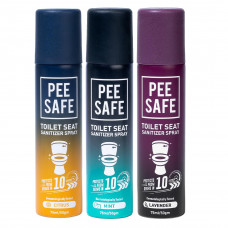 Pee Safe Toilet Seat Sanitizer (Pack Of 3) Spray 75 Ml Pee Safe Toilet Seat Sanitizer (Pack Of 3) Spray 75 Ml