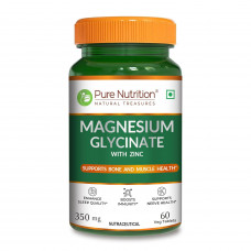 Pure Nutrition Magnesium Glycinate With Zinc 60 Tab