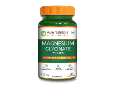 Pure Nutrition Magnesium Glycinate With Zinc 60 Tab