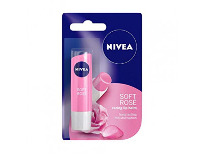 Nivea Soft Rose Sfp-10 Lip Care - 4.8 gm