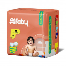 Alfaby Medium Pants Diapers 8 Nos
