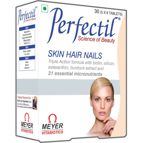Perfectil Skin Hair Nails Cap (Pack-6) - 80 Mg : Buy Perfectil Skin Hair  Nails Cap (Pack-6) - 80 Mg Online at Best Price in India | Planet Health