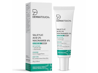 Dermatouch Salicylic Acid 2% Niacinamide 6% Gel _ 30 Gm Dermatouch Salicylic Acid 2% Niacinamide 6% Gel _ 30 Gm