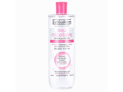 Evoluderm Micellar Dry Sensitive Skin Water Cleanser 500 Ml