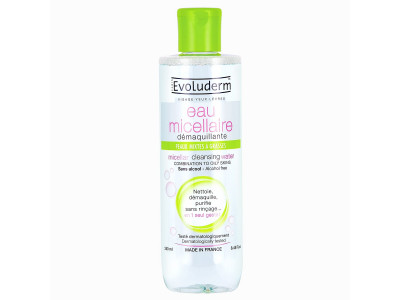 Evoluderm Micellar Combination Oil Skin Cleaning Water 250 Ml