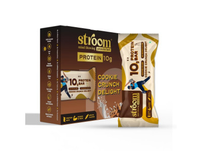 Stroom Cookie Crunch Delight 10G Protein Bar 45 Gms
