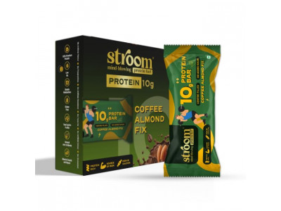 Stroom Coffee Almond Fix 10G Protein Bar 45 Gms