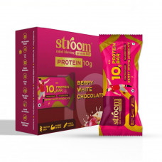 Stroom Berry White Chocolate 10G Protein Bar 45 Gms