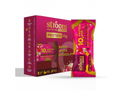 Stroom Berry White Chocolate 10G Protein Bar 45 Gms
