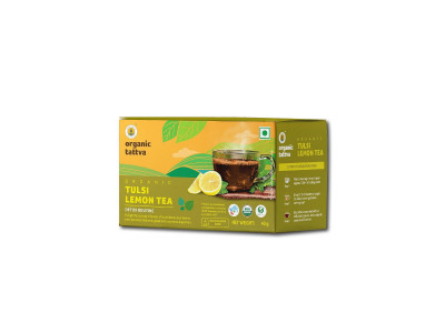 Organic Tattva Tulsi Lemon Tea (20 Teabags) 40 Gm