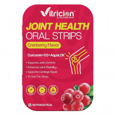 VITRICION JOINT HEALTH CRANBERRY FLAVOR ORAL STRIPS 30 NOS