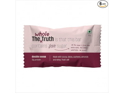 THE WHOLE TRUTH DOUBLE COCOA PROTEIN BAR 52 GMS