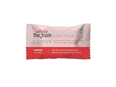 THE WHOLE TRUTH CRANBERRY PROTEIN BAR 52 GMS