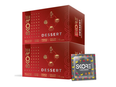 Skore Dessert Premium Flavoured Condoms 10 Unit Skore Dessert Premium Flavoured Condoms 10 Unit